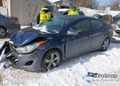 2013 Hyundai Elantra Gls из США, поврежденный, VIN KMHDH4AE2DU838889